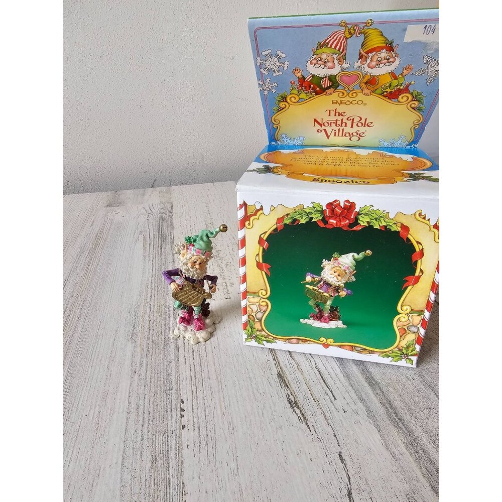 Enesco snoozles AS IS North‎ Pole elf village zimnicki figurine As is